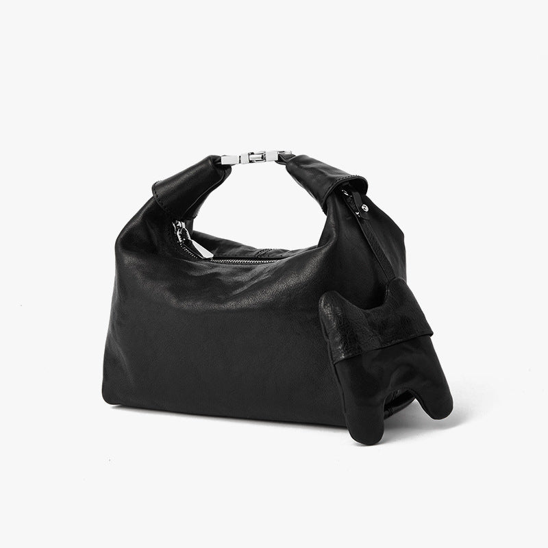 Women's Design Dumpling Top Layer Crystal Vegetable Tanning Handbags