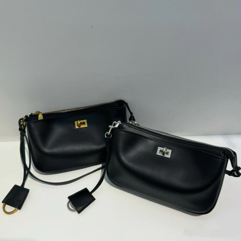 Women's Premium Vintage First Layer Cowhide Mahjong Shoulder Bags