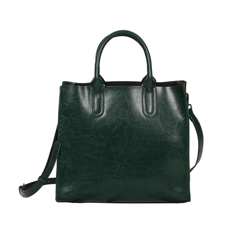 Women's Fashion Genuine Leather Commute Large Capacity Bags