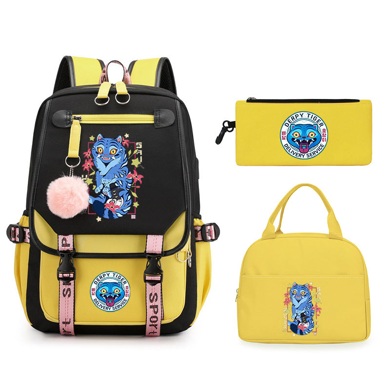 Children's Animation Printing Large Capacity Lightweight Fashion Trend Backpacks