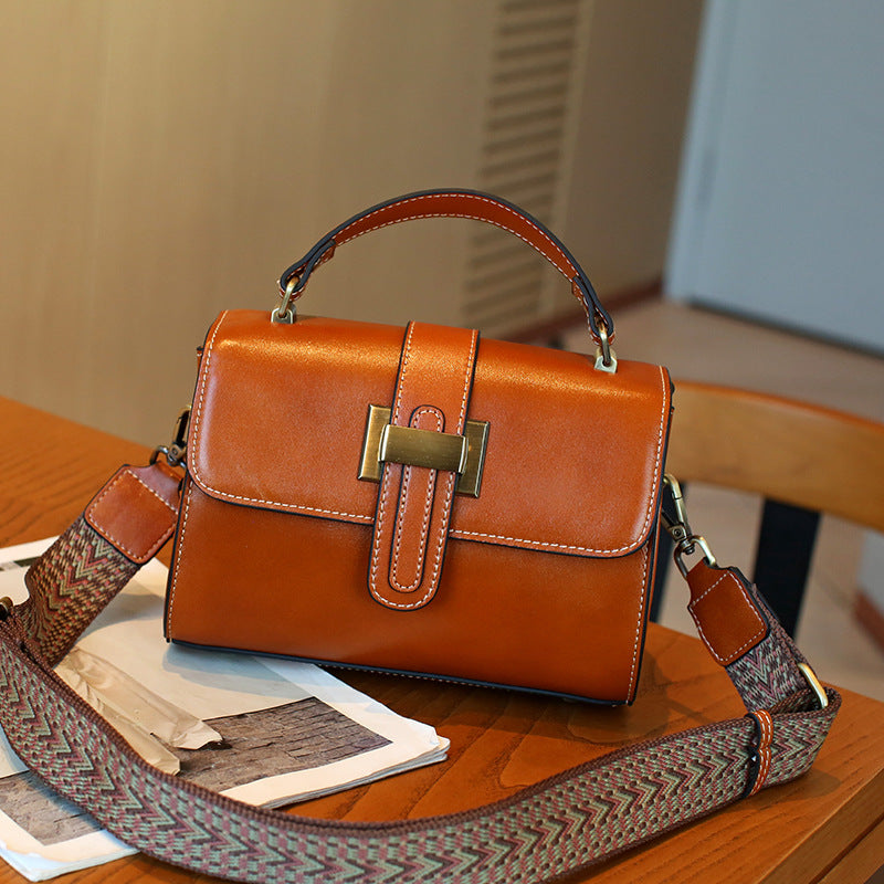 Women's Genuine Leather Retro Fashion High-grade Handbags