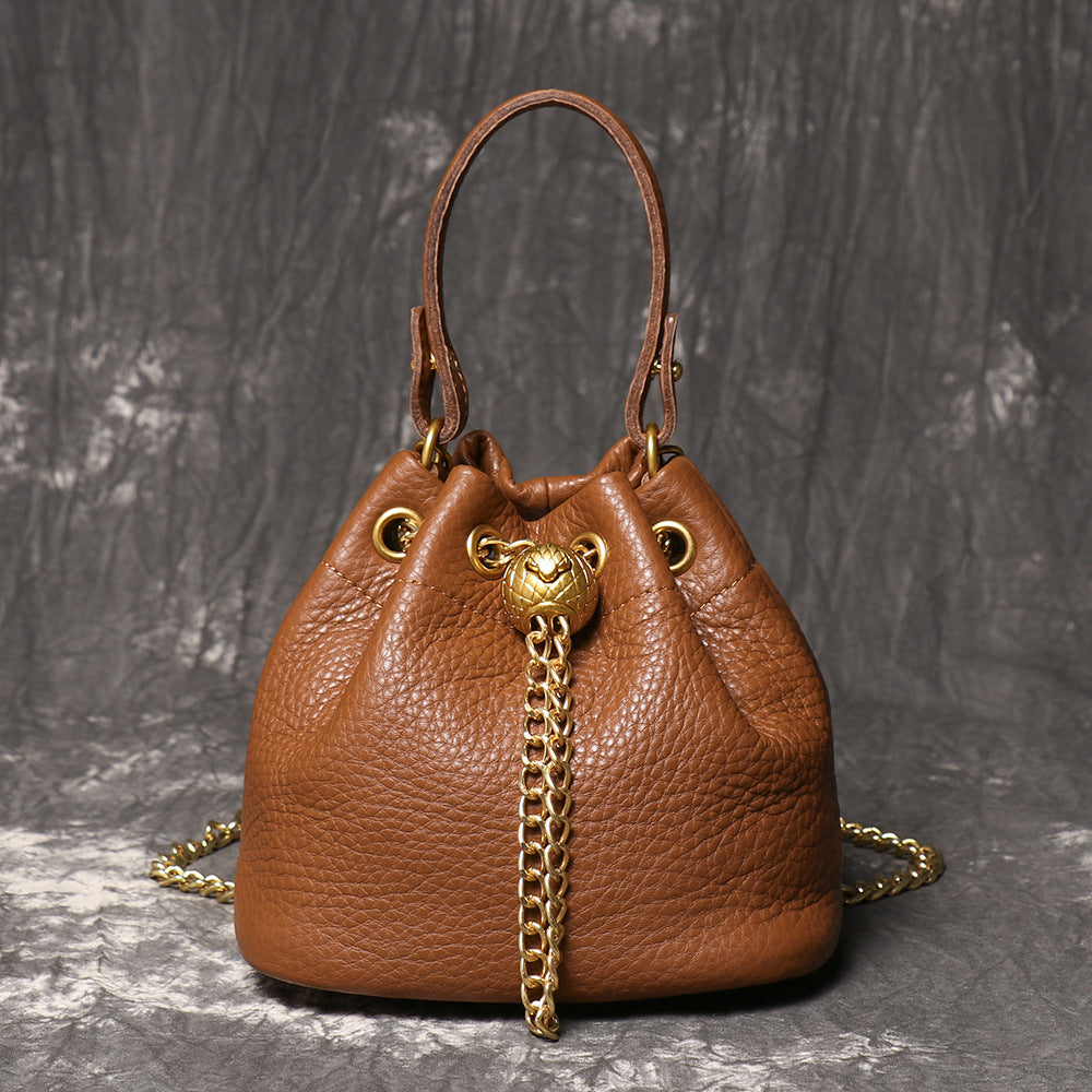 Layer Cowhide Fashion Genuine Leather High Bags