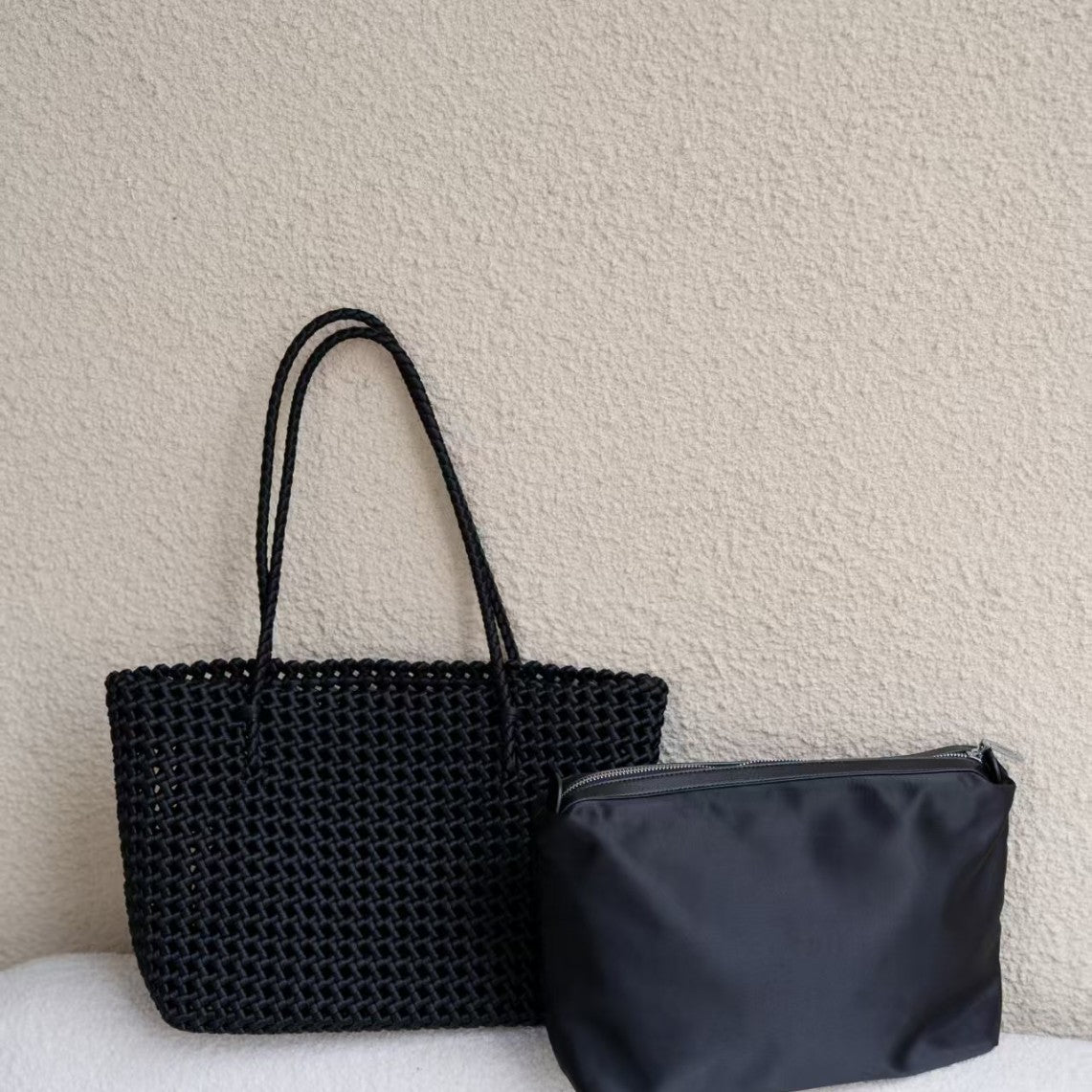 Women's Woven Large Capacity Style Artistic Green Handbags