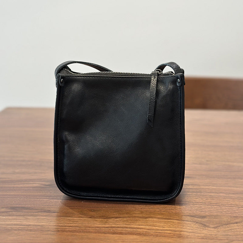 Genuine Leather Design Commute Minimalist Retro Crossbody Bags