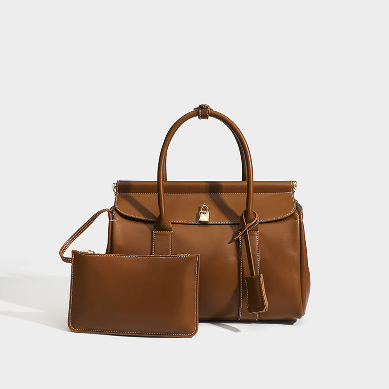 Capacity Commuter High Sense Full Grain Crossbody Bags