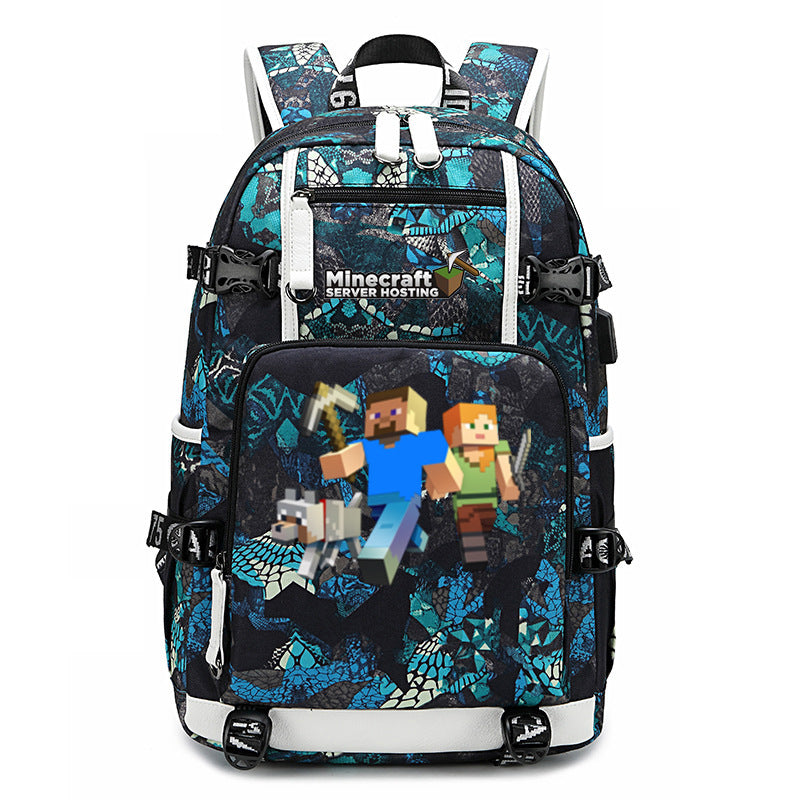 My World Surrounding The Game Printed Backpacks