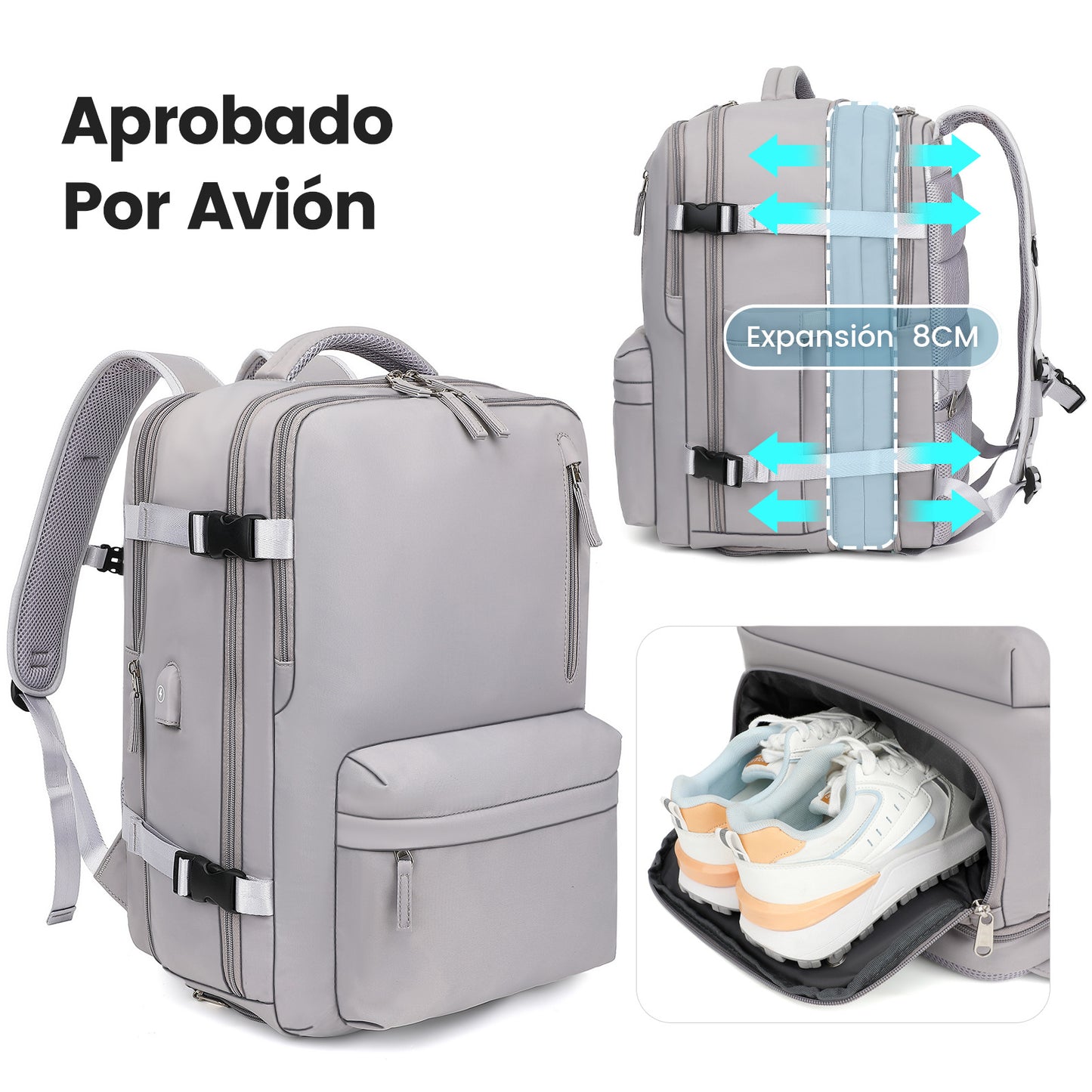 Women's & Men's & Expansion Simple Leisure Large Capacity Backpacks