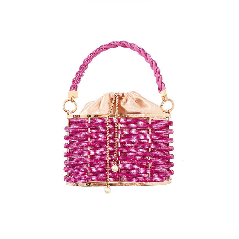 Women's Luxury Fashion Simple Hand-woven Screw Pattern Shoulder Bags