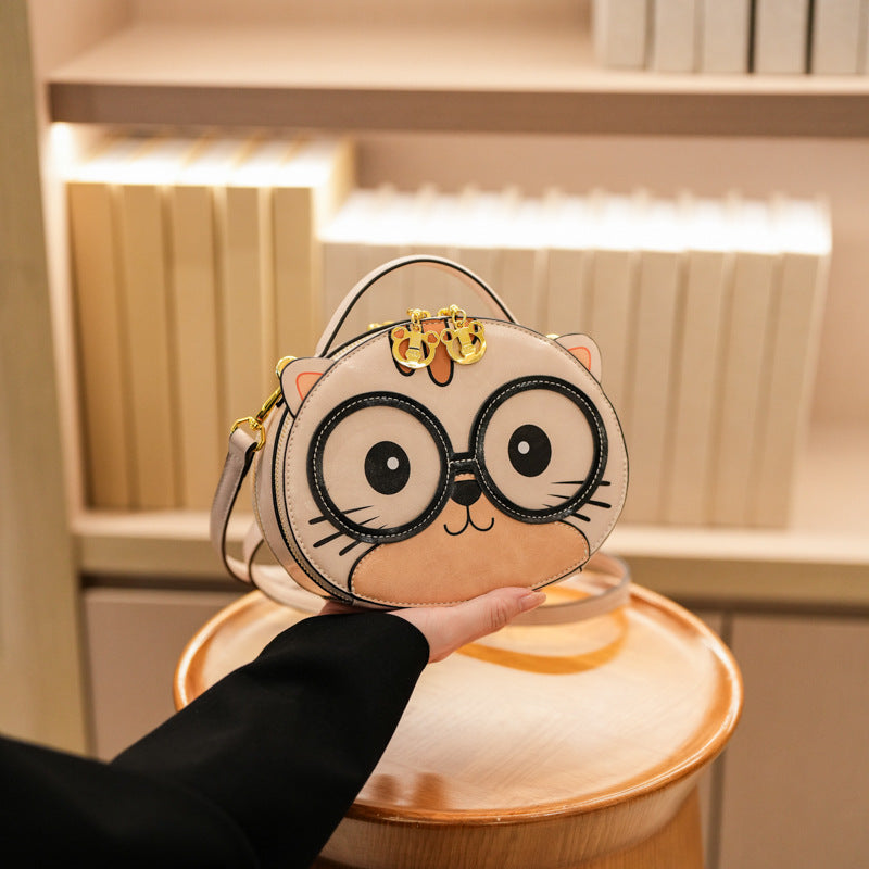 Cartoon Design Cat Style Street Trendy Bags