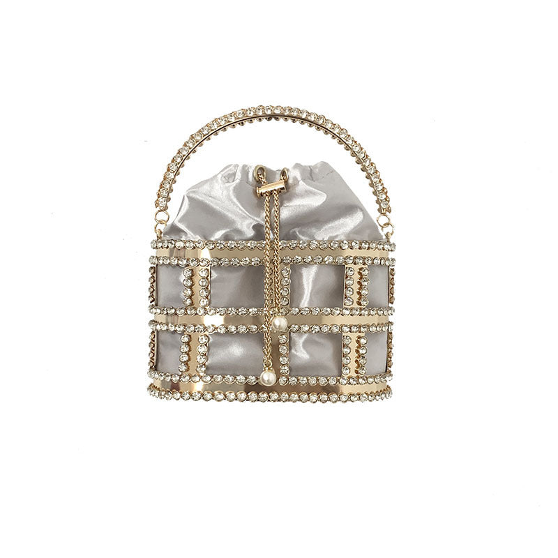 Women's Pearl Diamond Fashion Lady Metal Design Bags