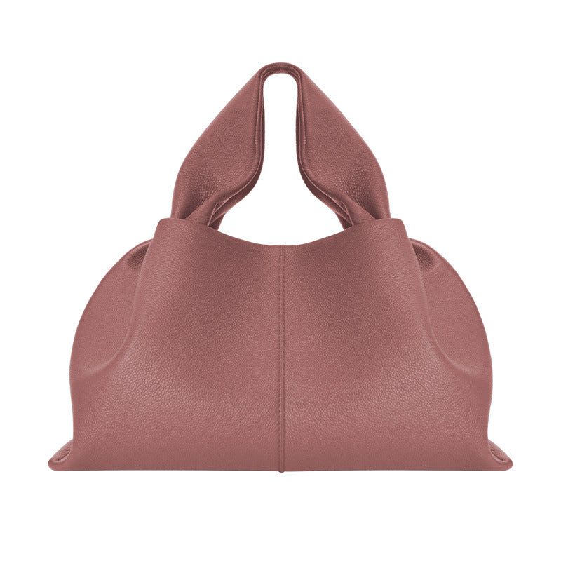 Durable Dumpling French Minority Cowhide Cloud Crossbody Bags