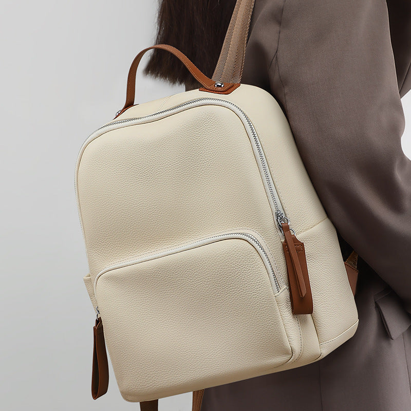 Women's Fashion Genuine Leather High Large Capacity Backpacks