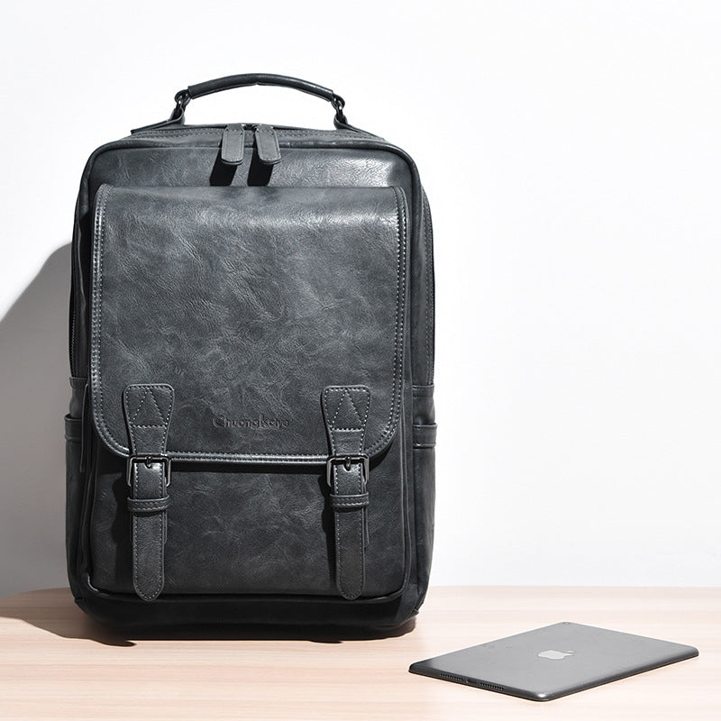 Men's Business High-grade Large Capacity Green Backpacks