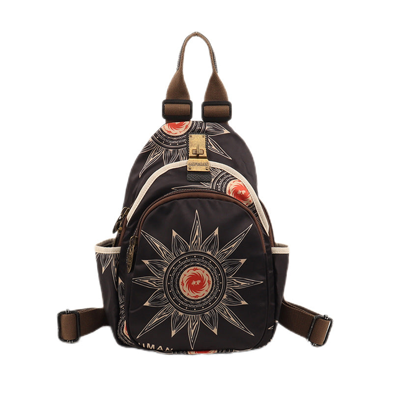 Women's Ethnic Style Oxford Cloth Large Capacity Backpacks