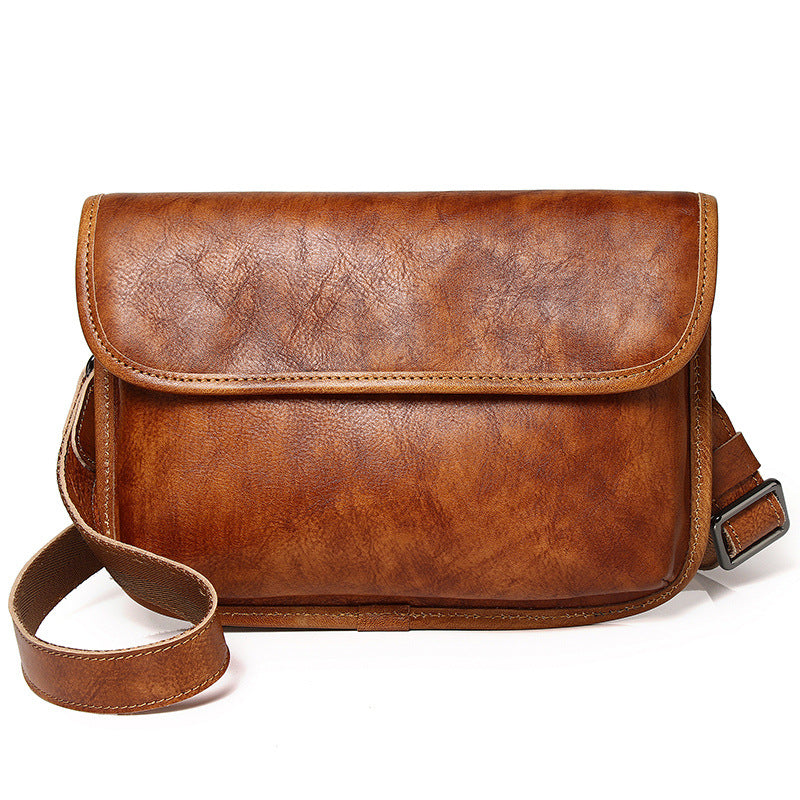 Men's Summer Trendy Leather First Layer Cowhide Men's Handbags