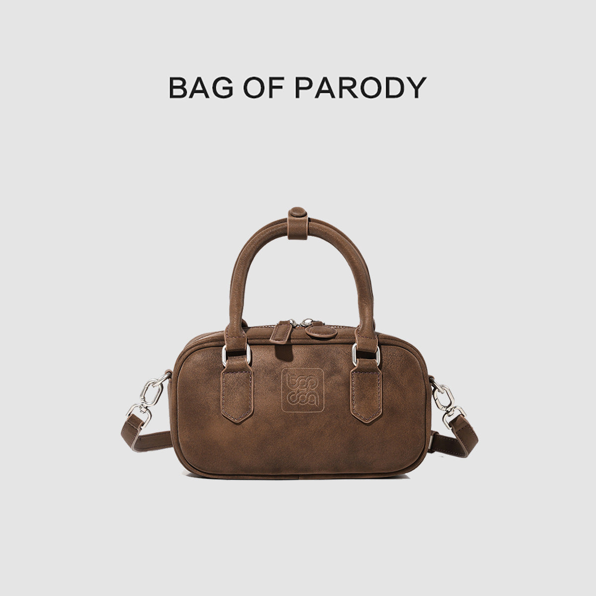 Women's Unique Graceful Boston Cowhide Bowling Handbags