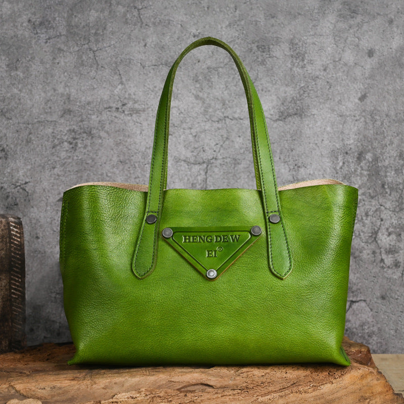 Women's Leather Retro Chinese Style Message Idle Bags