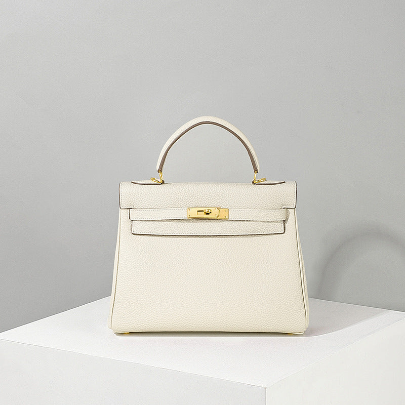 Women's Pattern First Layer Cowhide Kelly Genuine Shoulder Bags