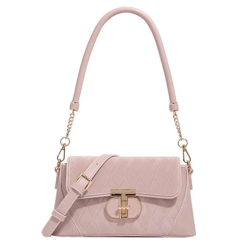 Niche High-grade Rhombus Underarm Fashion Baguette Crossbody Bags