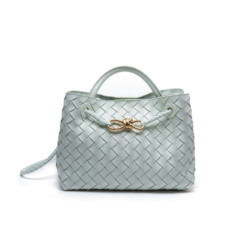 Women's Trendy Woven Handmade Weaving Portable Texture Handbags
