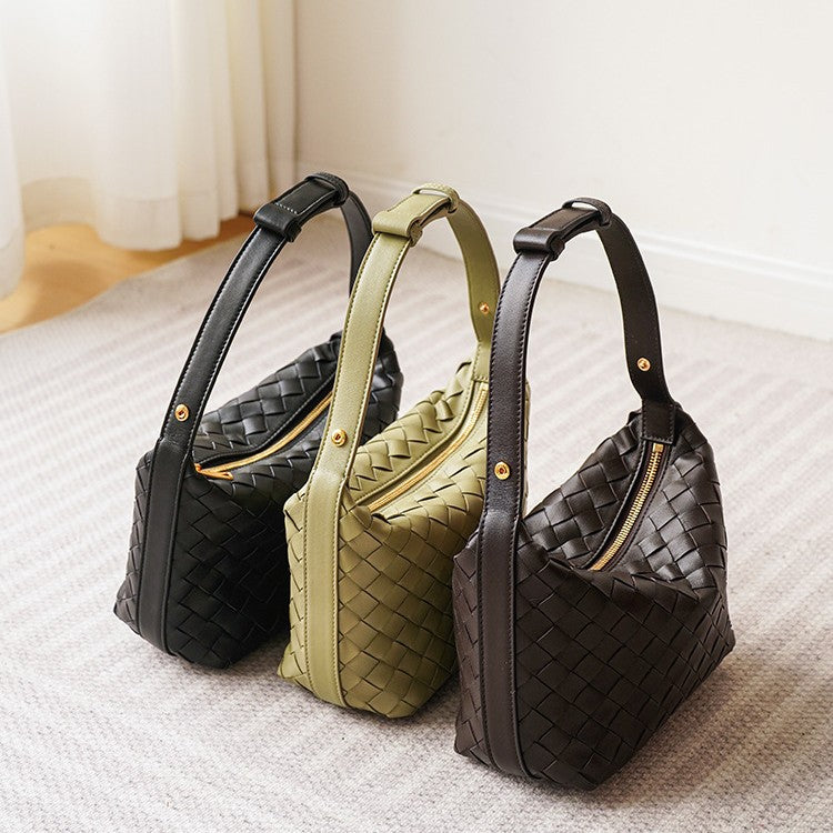 Women's Woven Advanced Lunch Box Underarm Popular Handbags