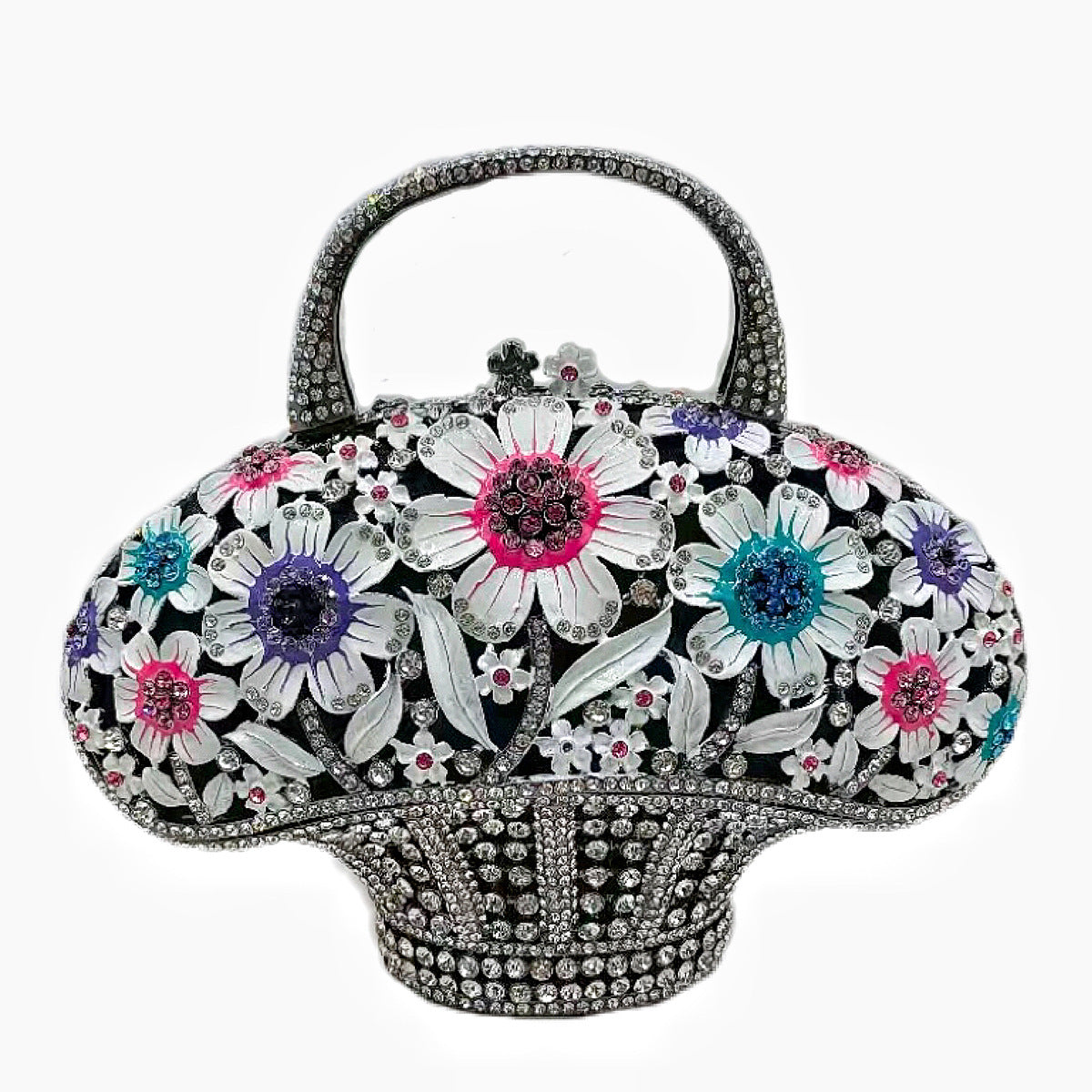 Women's Attractive Diamond Banquet Full Clutch Evening Bags