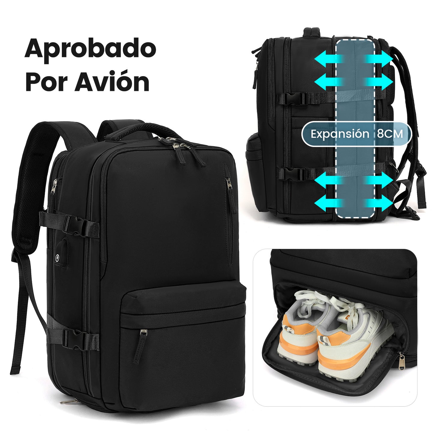 Women's & Men's & Expansion Simple Leisure Large Capacity Backpacks