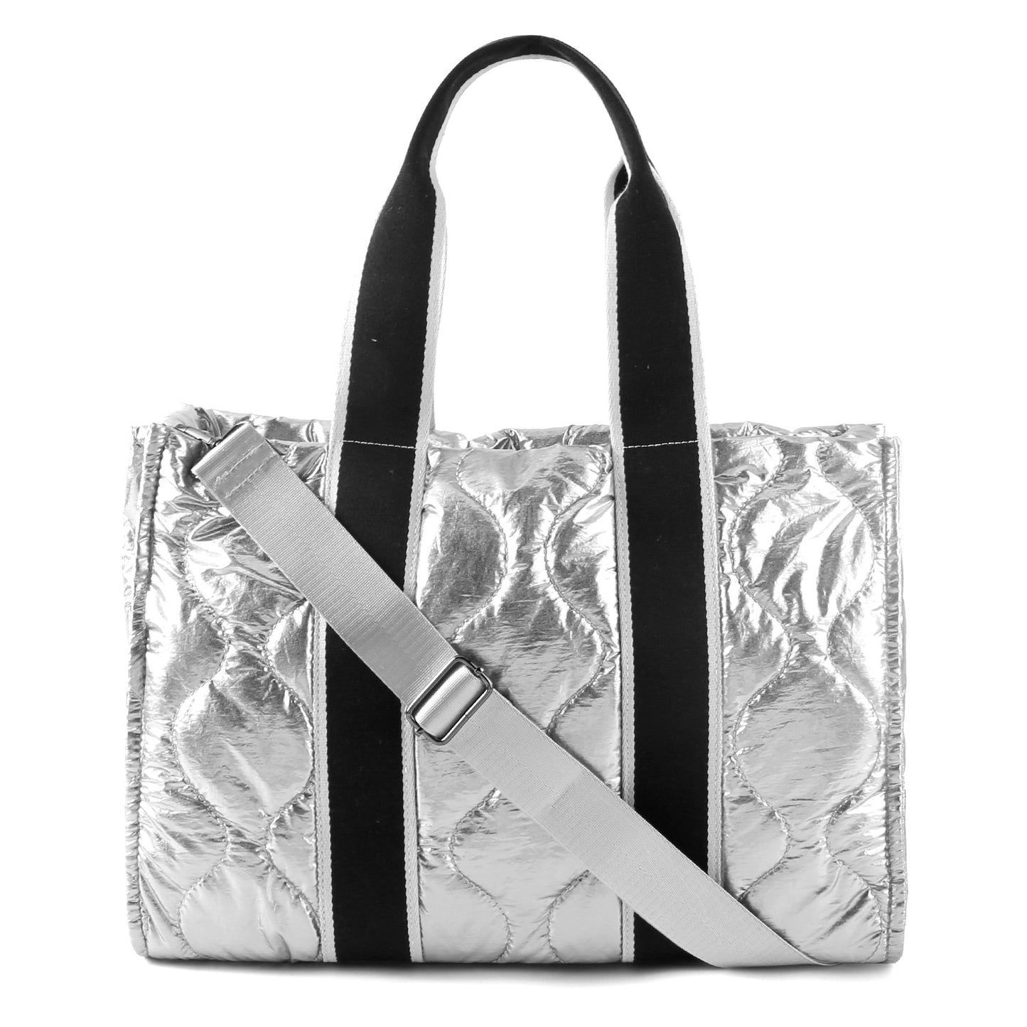 Women's Shiny Down Large Capacity Stitching Texture Shoulder Bags