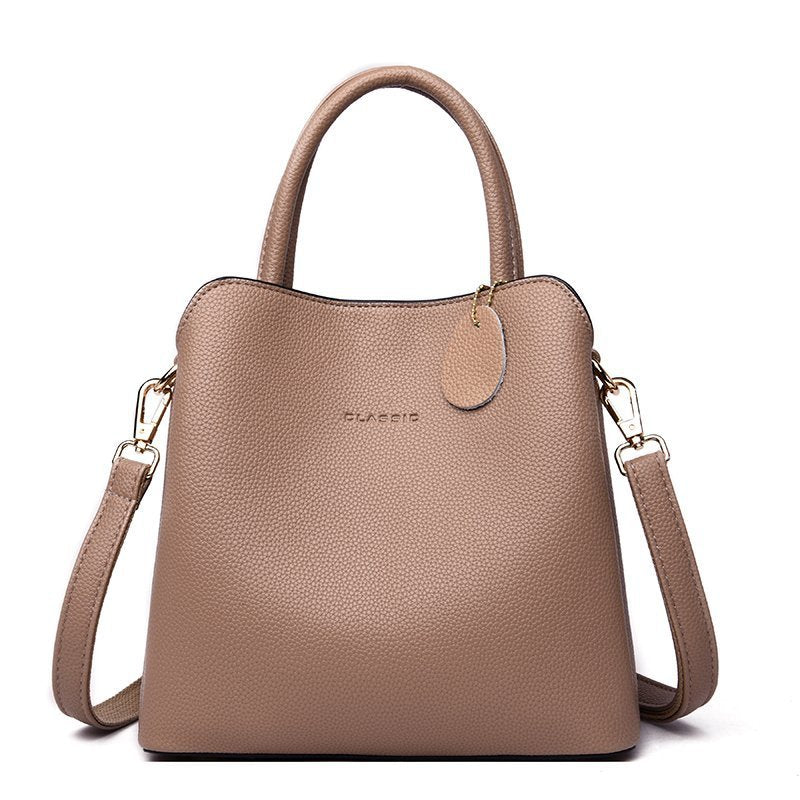 Women's Summer Portable Large Korean Style Genuine Handbags
