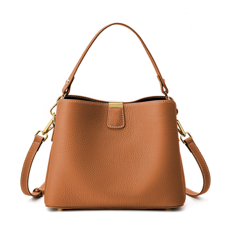 First Layer Cowhide Trendy Simple Genuine Bags