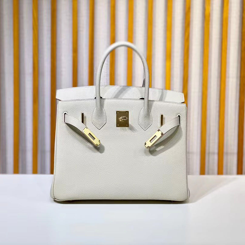 Women's Leather Line Imported Calfskin Lychee Pattern Bags