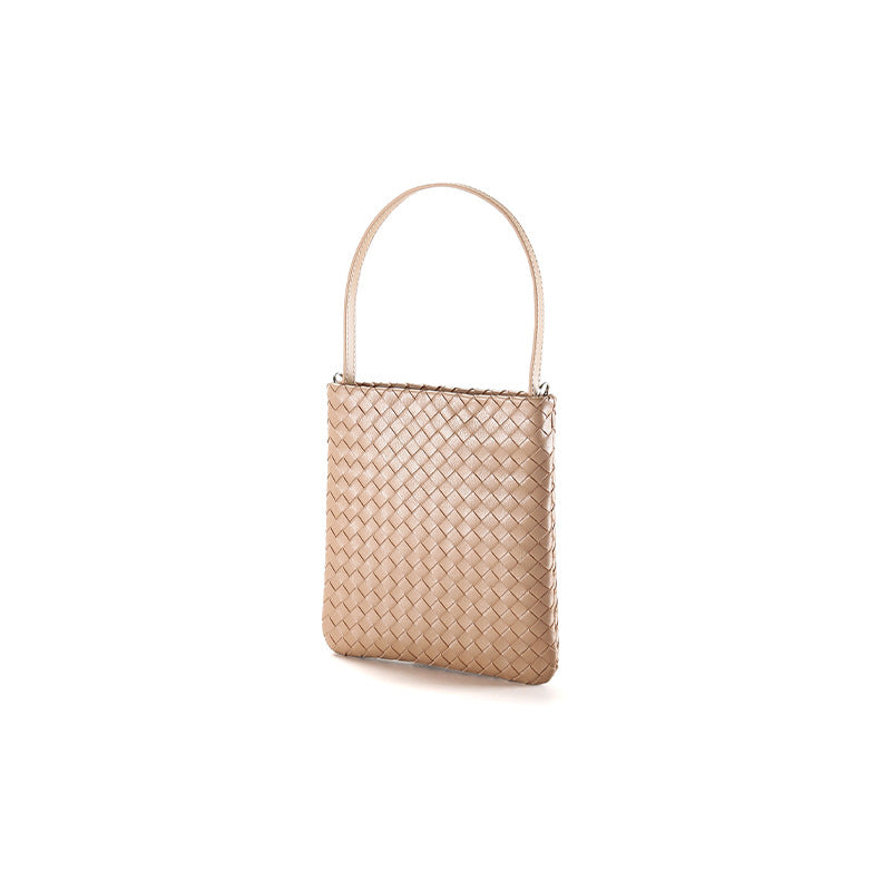 Women's Spring Sheepskin Minority Simple Woven Vintage Bags