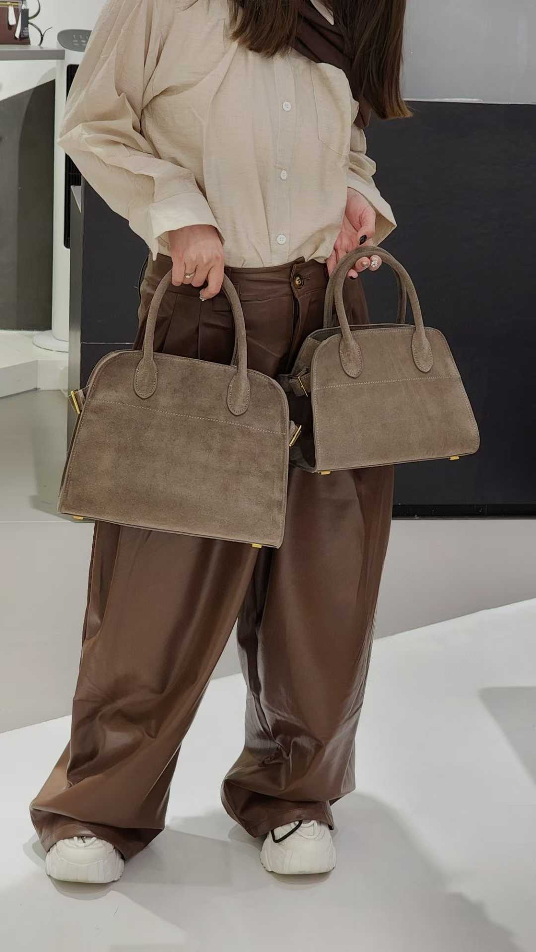 Women's Matte Leather Large Capacity Totes First Handbags