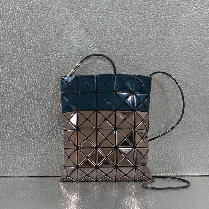 Women's Wire Geometric Rhombus Color Matching Triangle Life Crossbody Bags