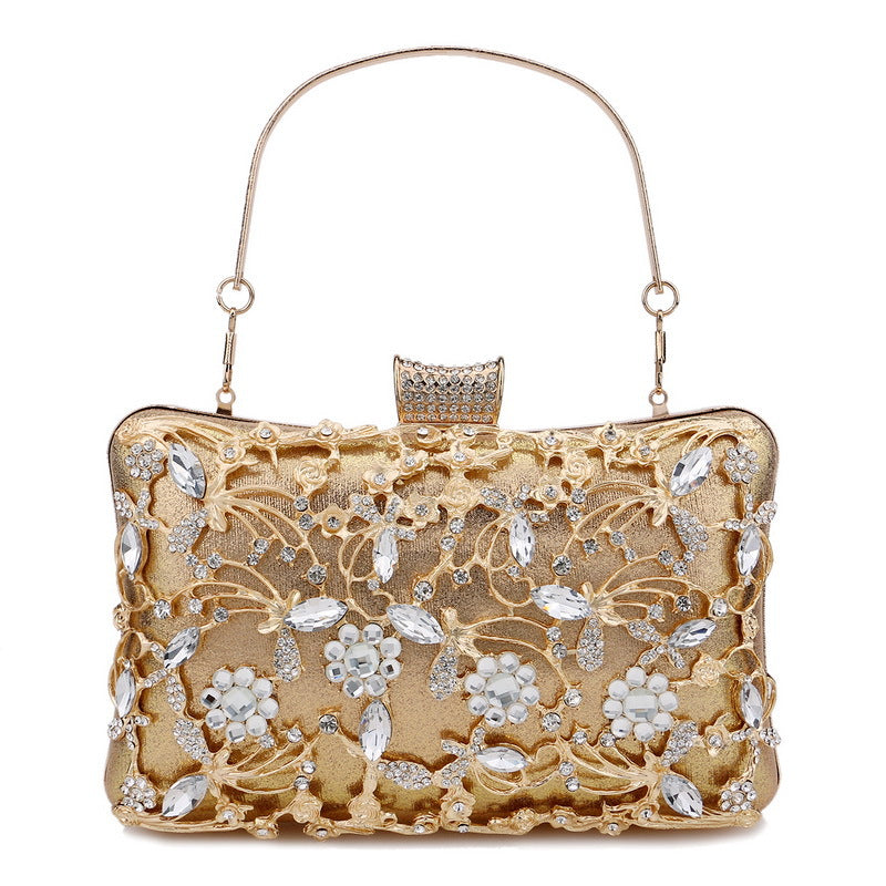 Women's Inlaid With Diamond Dinner Fashion Party Evening Bags