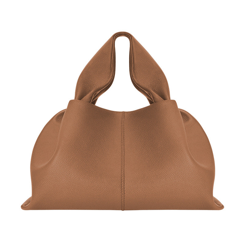 Durable Dumpling French Minority Cowhide Cloud Crossbody Bags