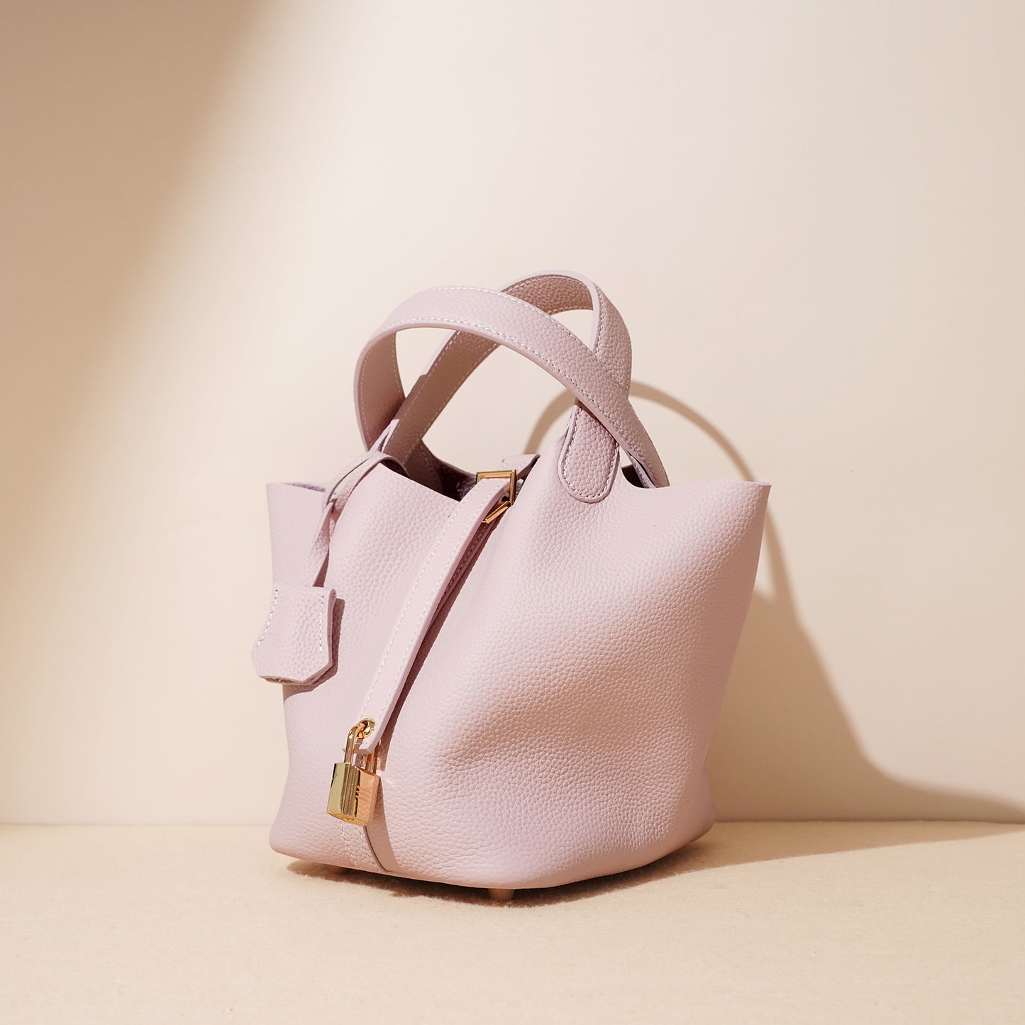 Women's Vegetable Basket Genuine Leather Design Advanced Texture Shoulder Bags