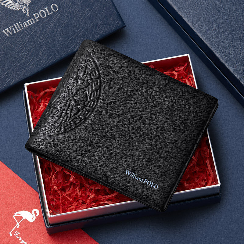 Men's Emperor Paul Leather First Layer Cowhide Men's Wallets