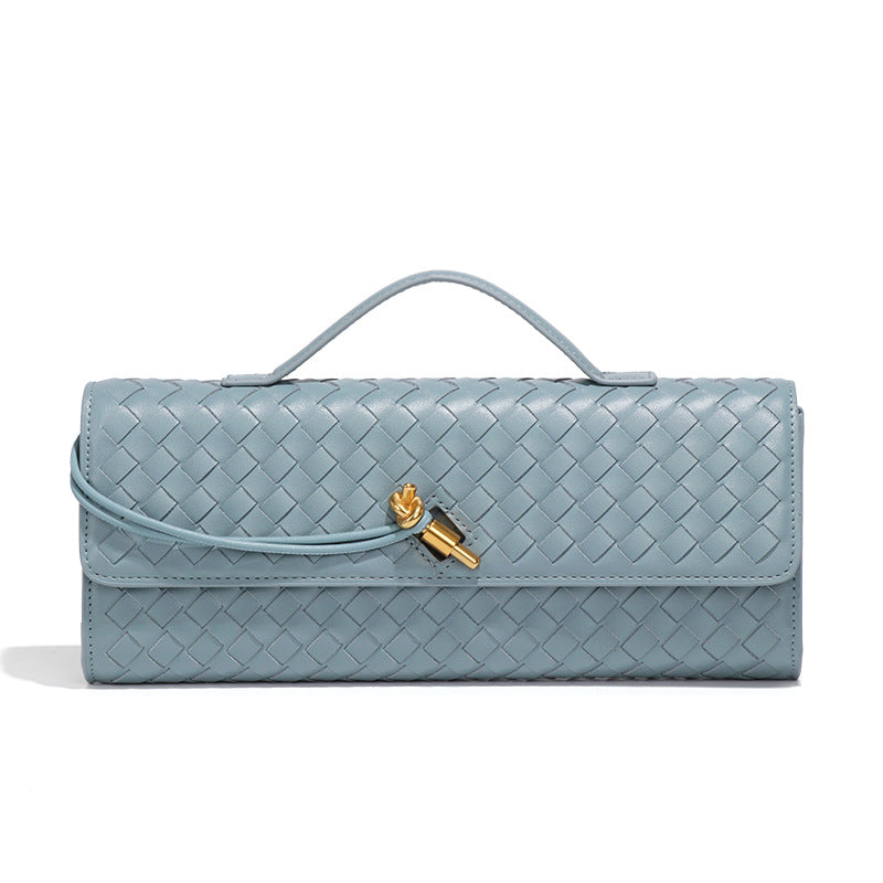 Women's High-grade Woven Baguette Fashionable Exquisite Horizontal Hand Handbags