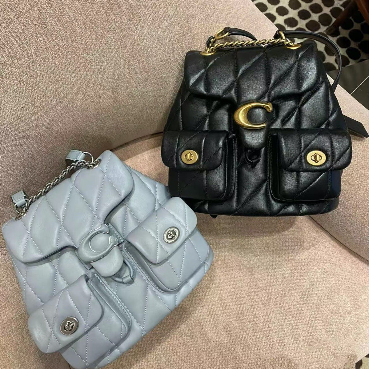 Women's Retro Sheepskin Chain Diamond Style Bags