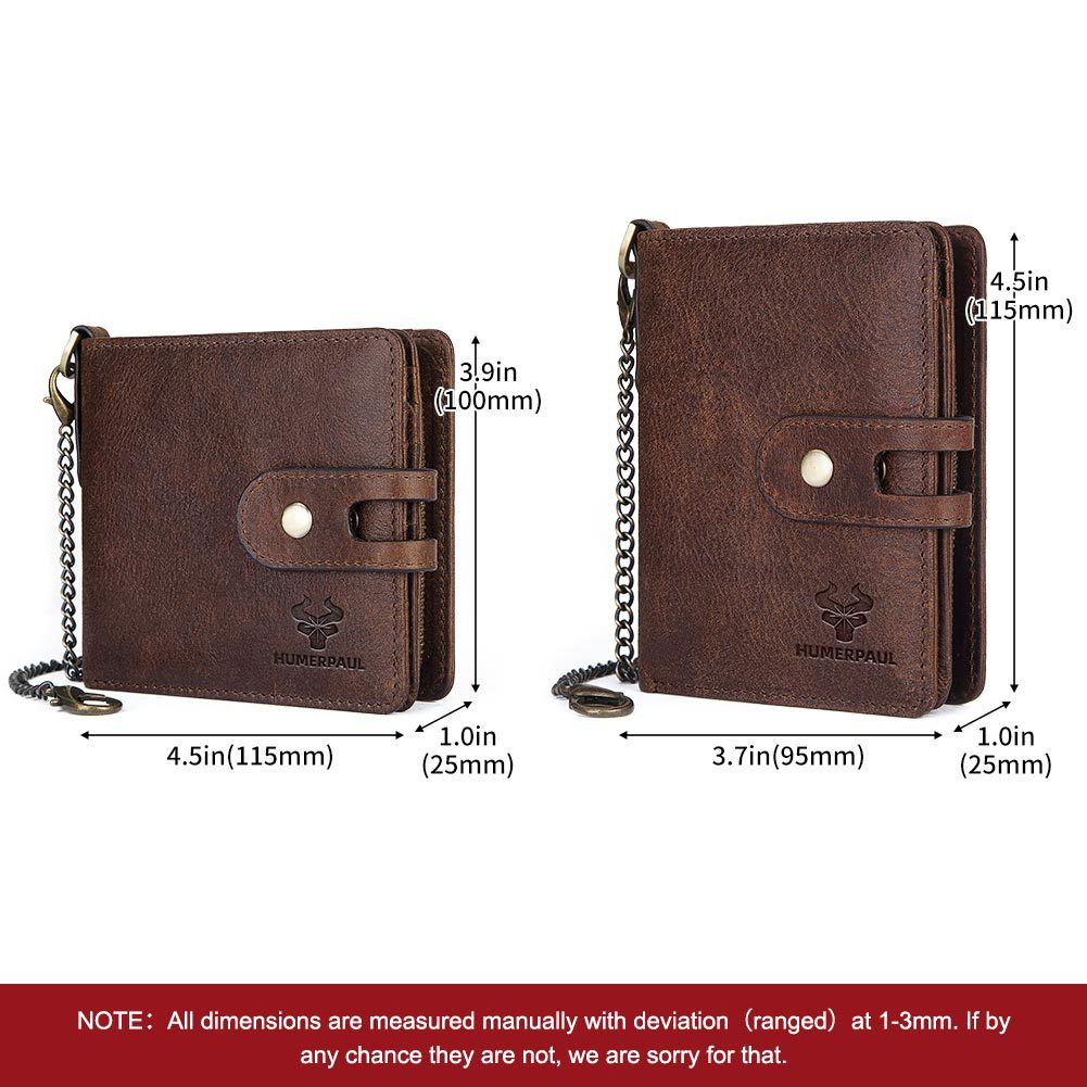 Men's Crazy Horse Zip Cowhide Genuine Leather Buckle