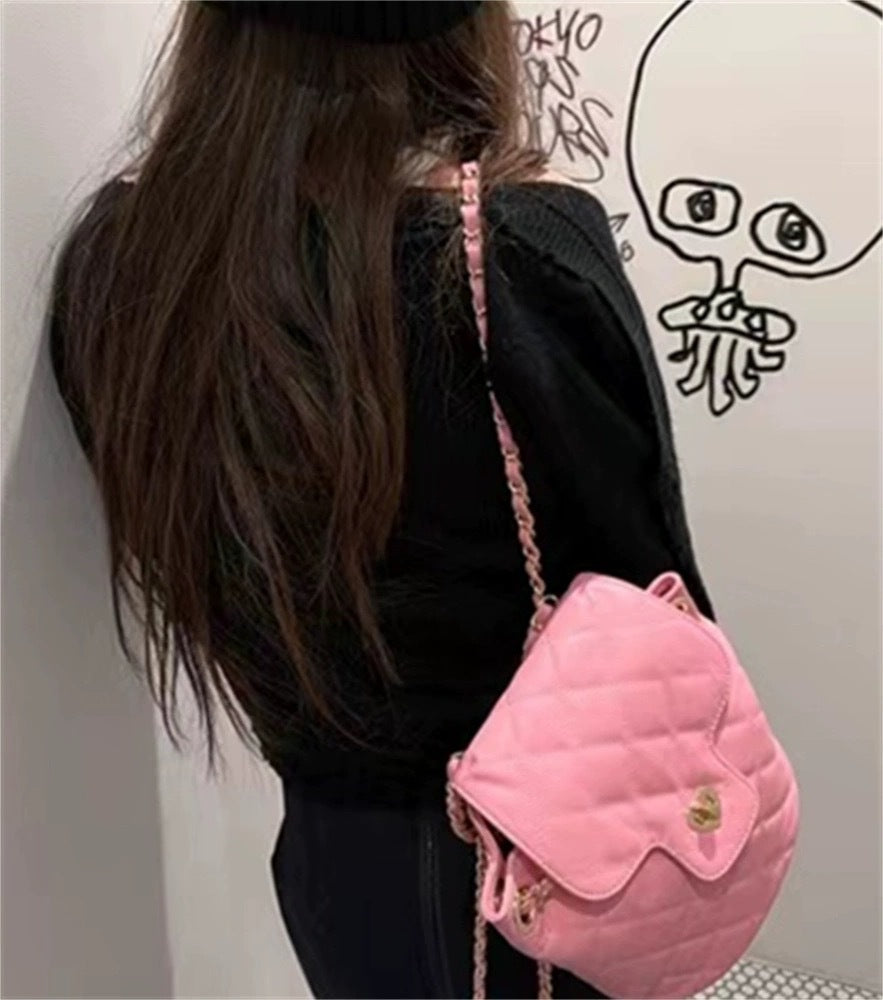 Women's Trendy New Glamorous Style Chain Backpacks