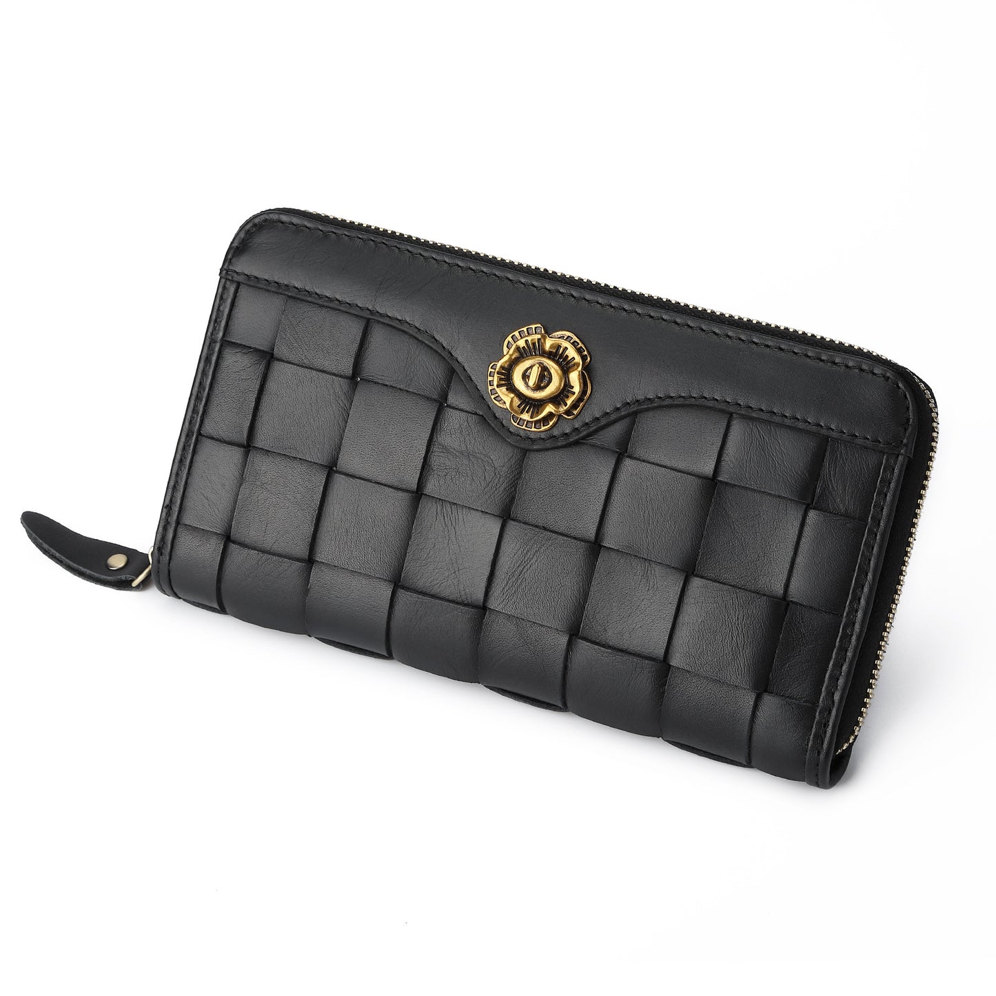 Women's & Men's & Woven Business Zipper Fashion Long Ladies Wallets