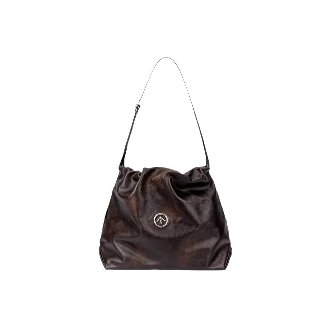 Garbage Black Stone Mother Vegetable Tanned Shoulder Bags