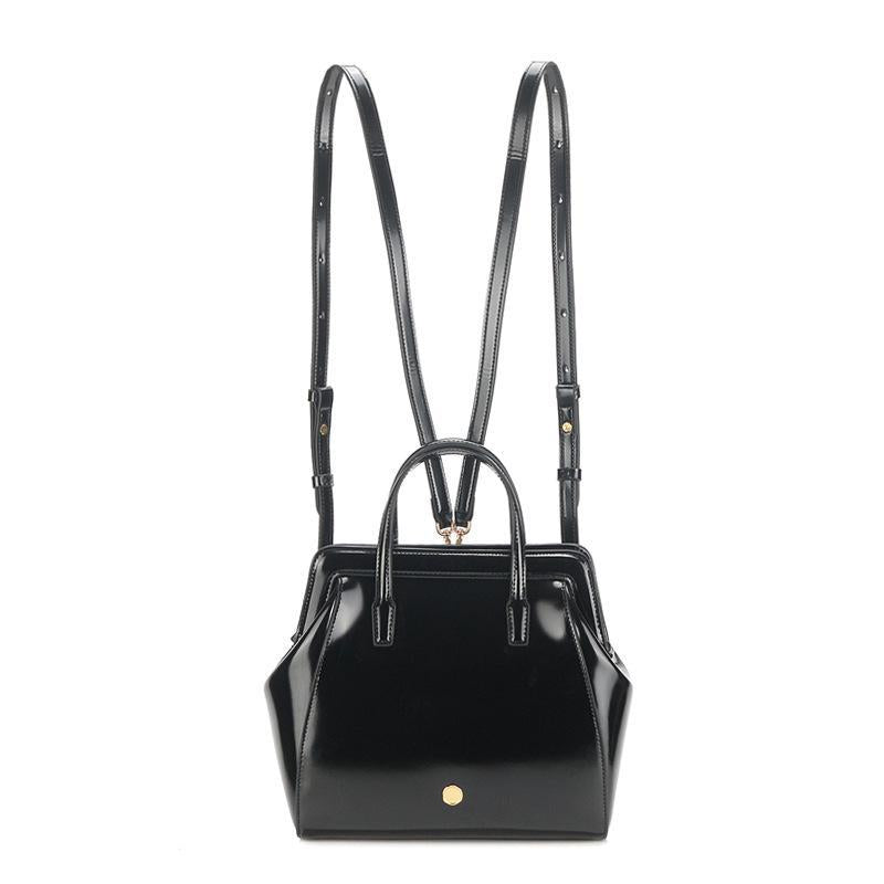 Women's Retro Oil Wax Skin Genuine Leather Handbags
