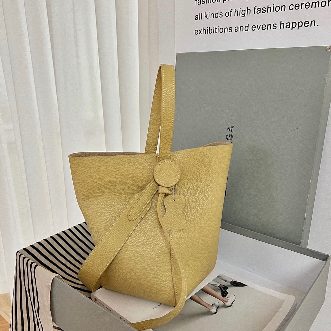Women's Commuter Design High Sense Female Cowhide Shoulder Bags