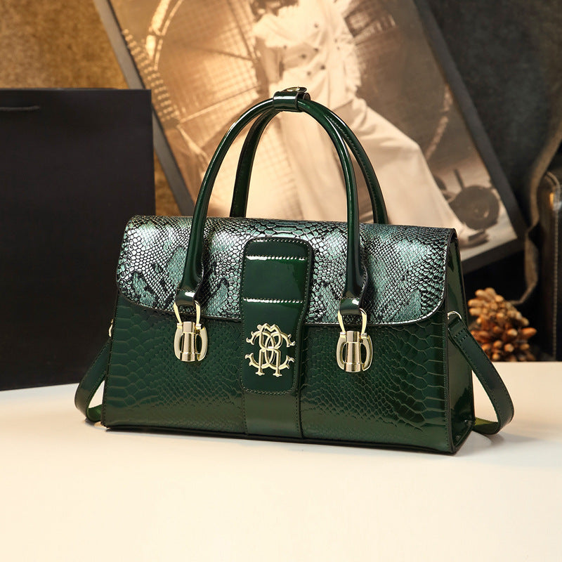 Women's Elegant Cover Crocodile Pattern Mother Stylish Crossbody Bags