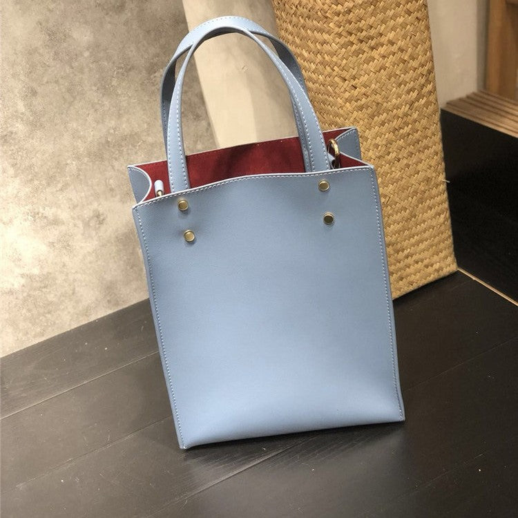 Trendy Macaron Color Simple Son Mother Handbags