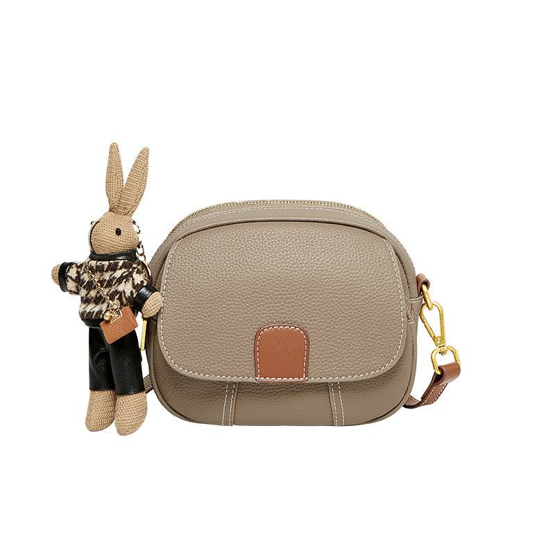 Women's Graceful Du Genuine Leather Round Crossbody Bags