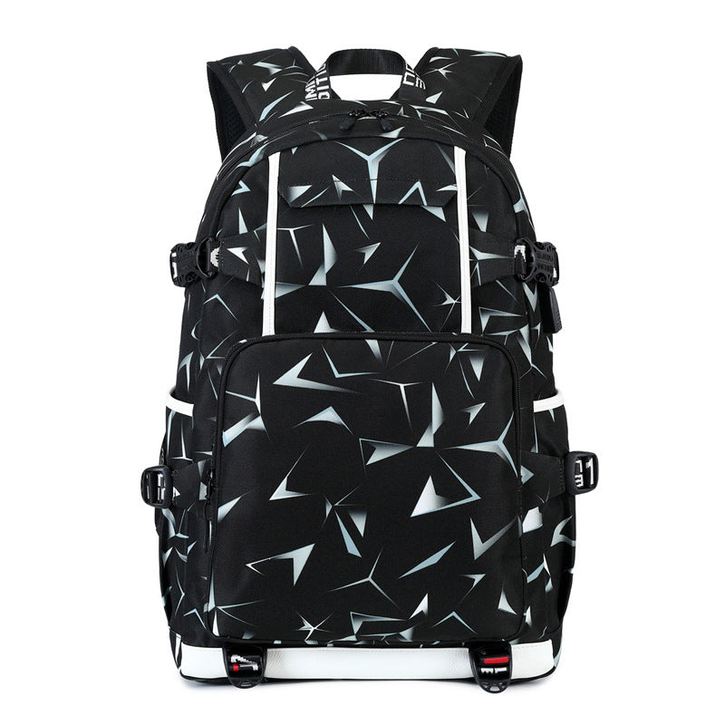 Men's Thermal Transfer Printing High Waterproof Computer Backpacks